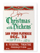 Ezen Designs - Enjoy Christmas with Dickens at San Pedro Playhouse (1930s) - Greeting Card - Front
