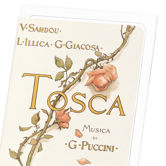 TOSCA OPERA PROGRAMME COVER (1899)