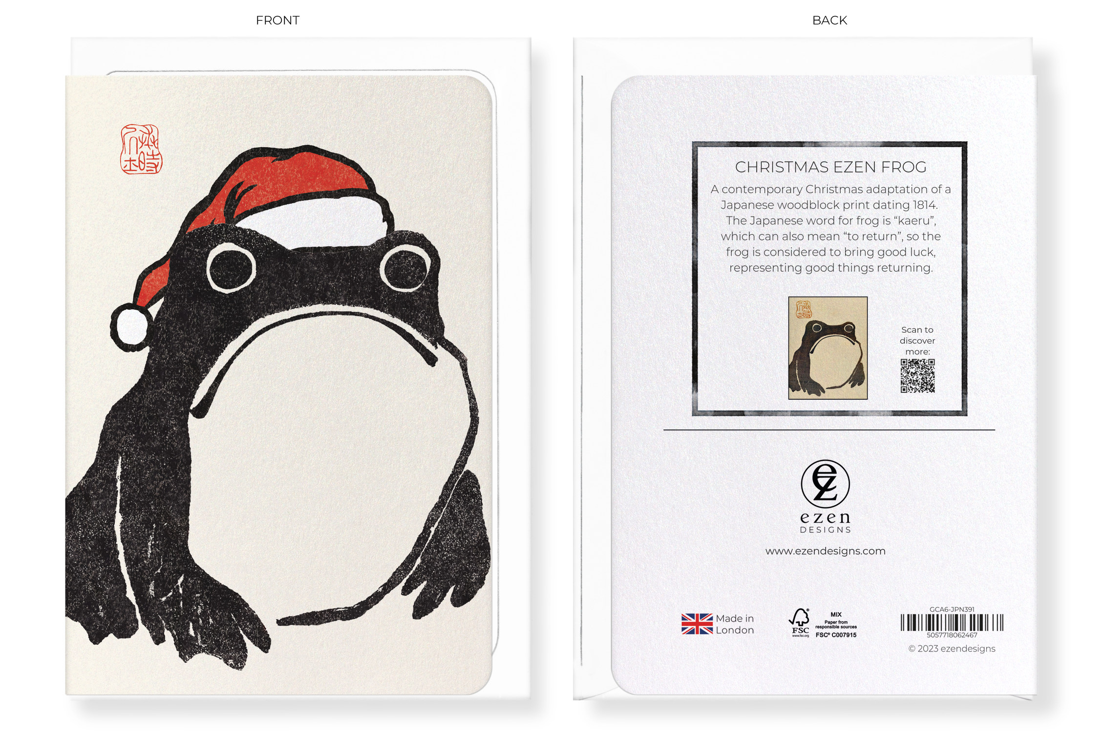 8 Cards - Japanese Christmas Designs