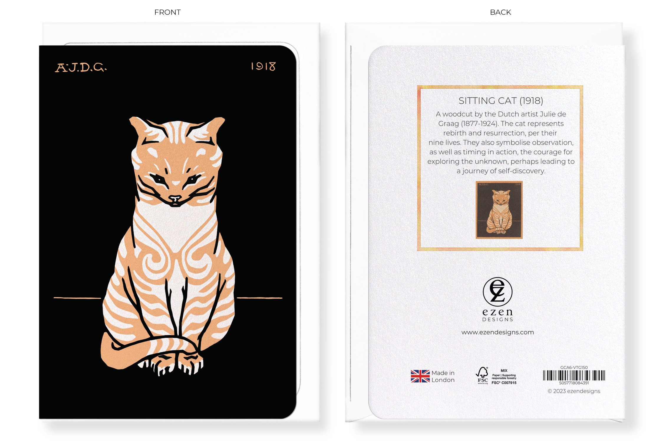 8 Cards - Cat Designs