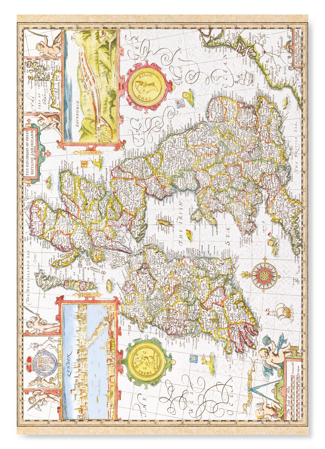 GREAT BRITAIN AND IRELAND BY JOHN SPEED (C.1611)
