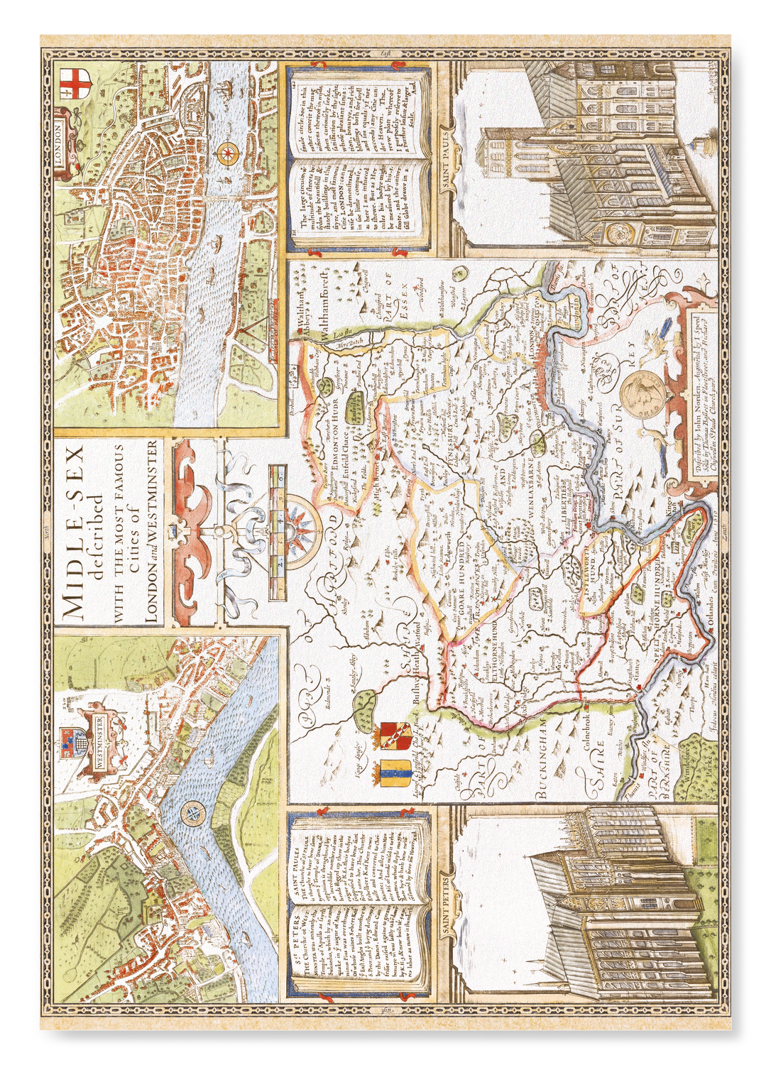LONDON AND MIDDLESEX BY JOHN SPEED (C.1611)