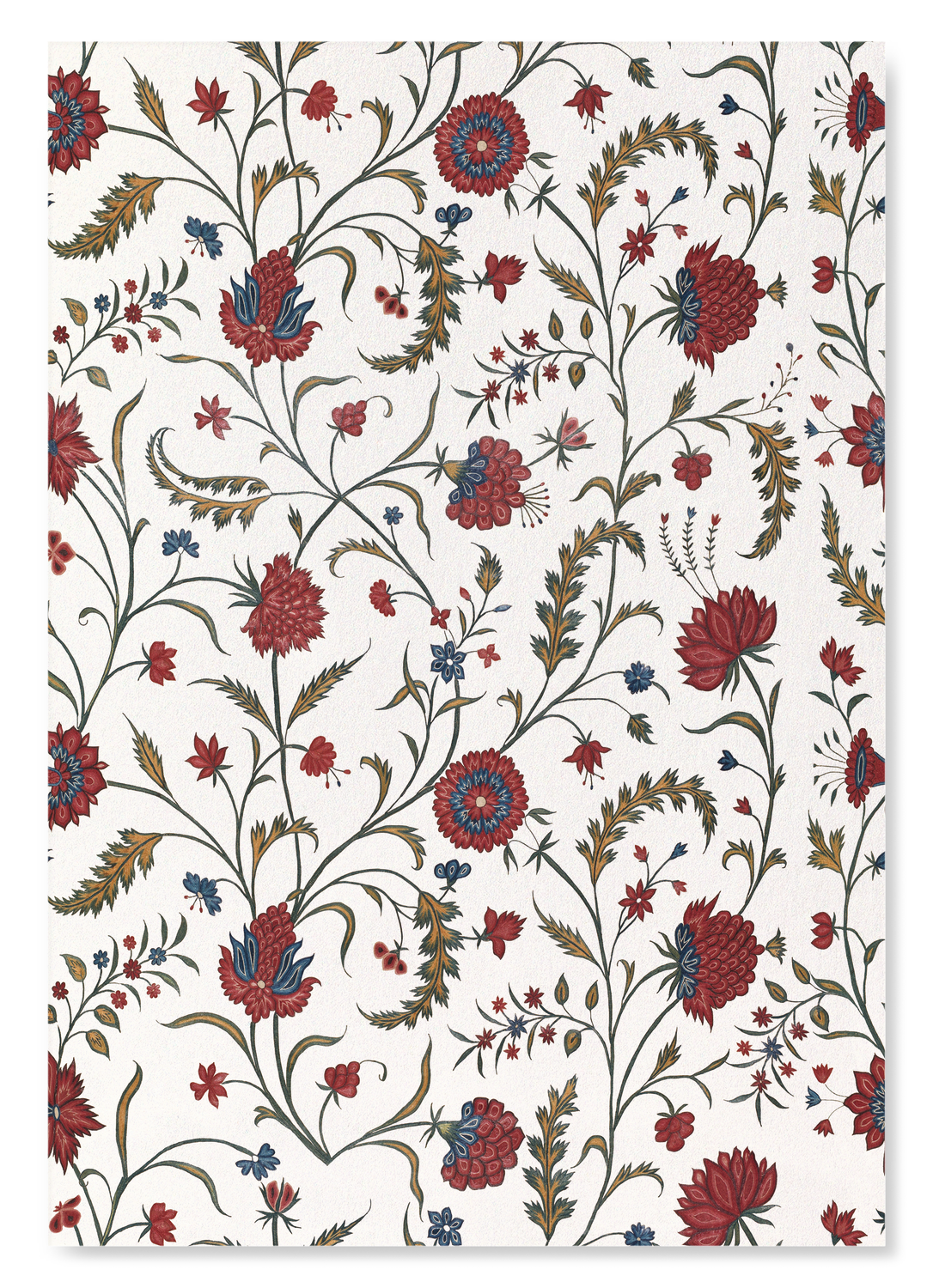 RED FLORAL EMBROIDERY (18TH C.)