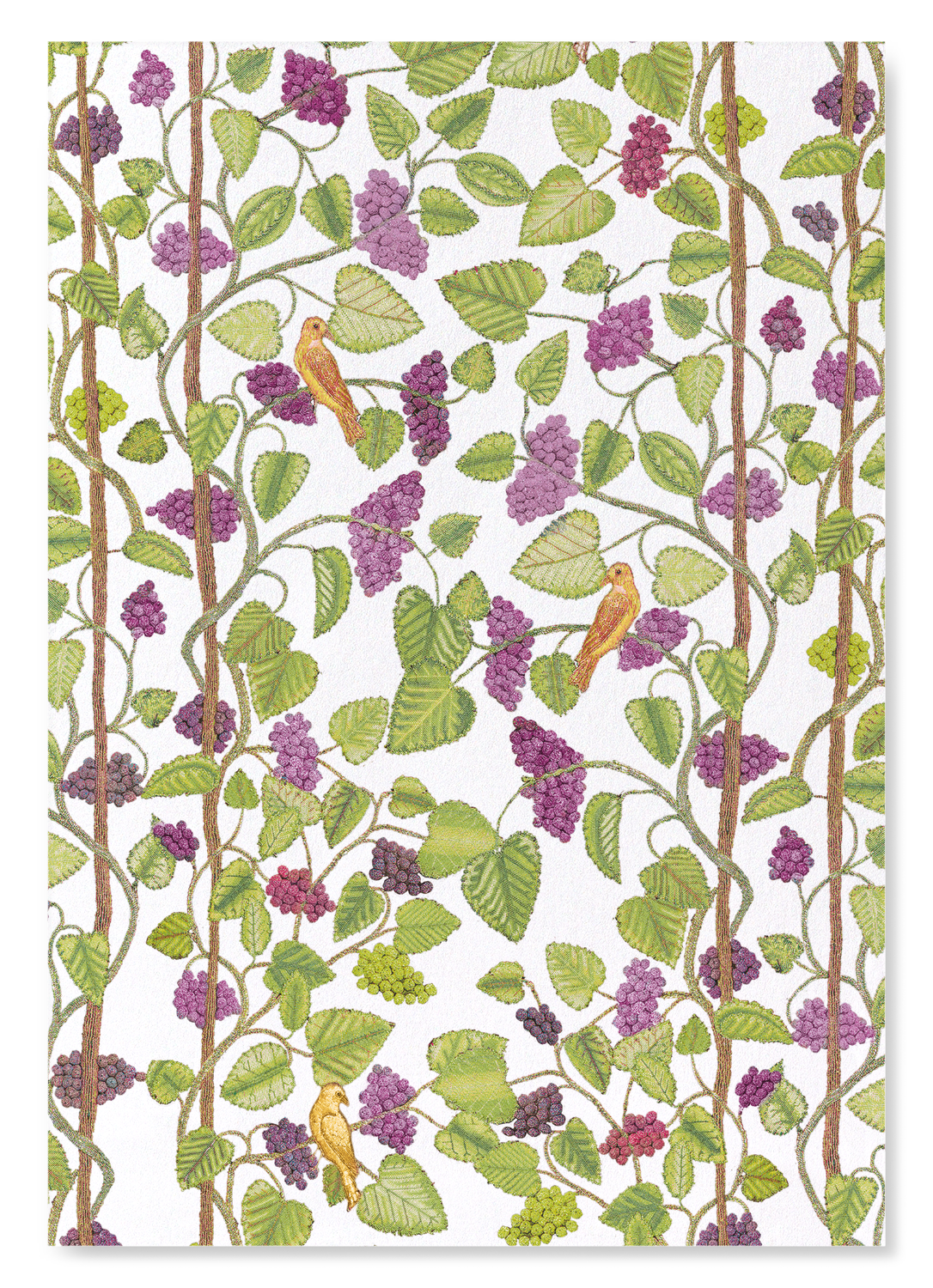 EMBROIDERY OF GRAPE VINES ON WHITE (16TH C.)