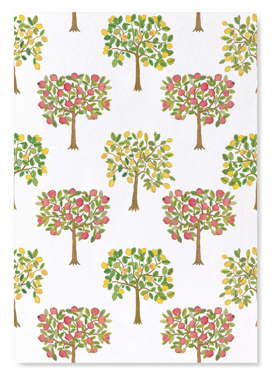 POMEGRANATE AND LEMON TREES ON WHITE (16TH C.)