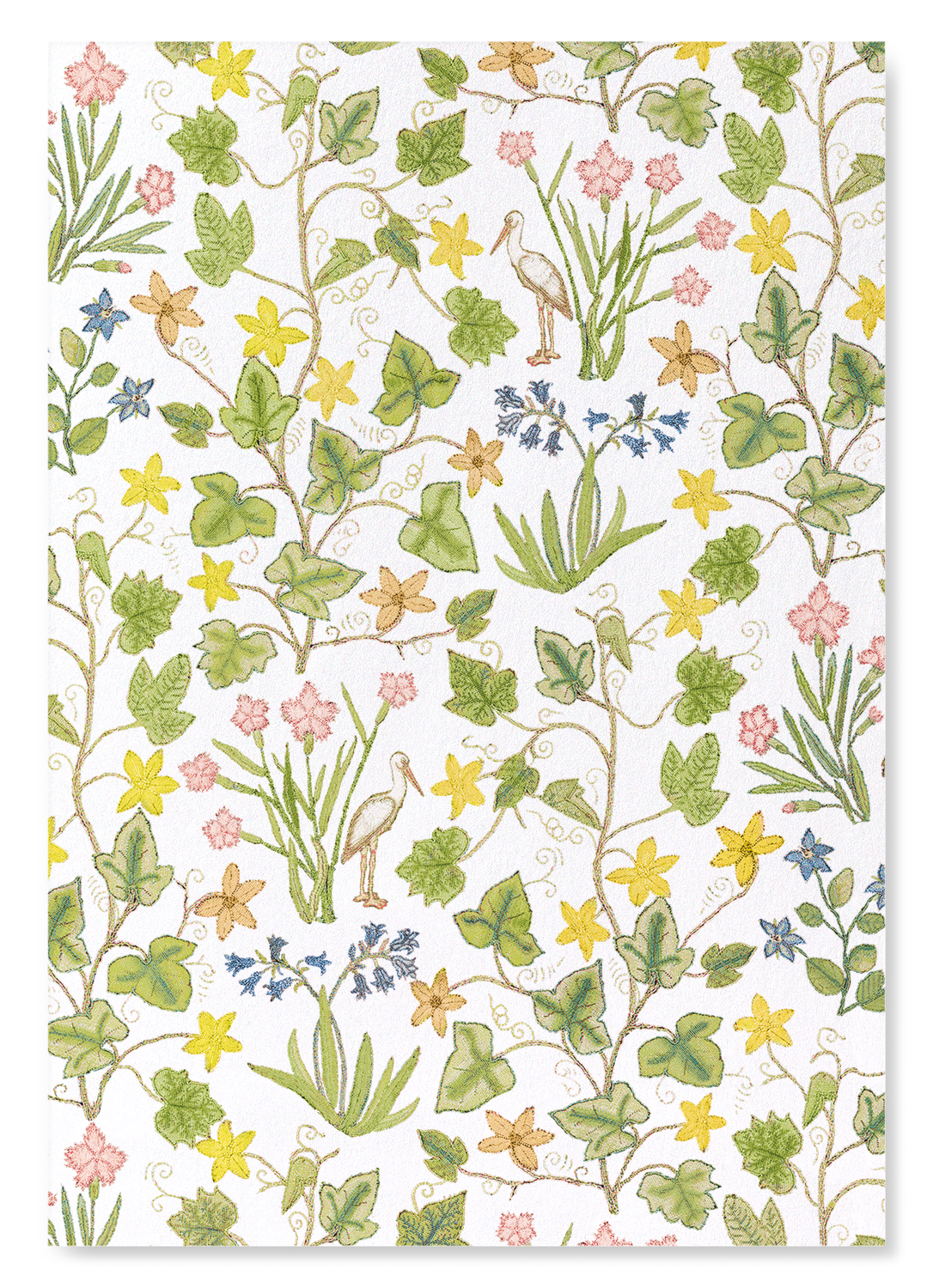 IVY AND FLOWERS ON WHITE (16TH C.)