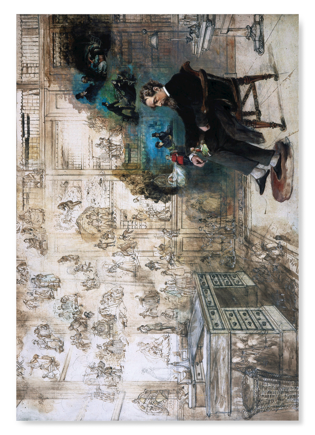 DICKENS' DREAM BY ROBERT WILLIAM BUSS (1875)