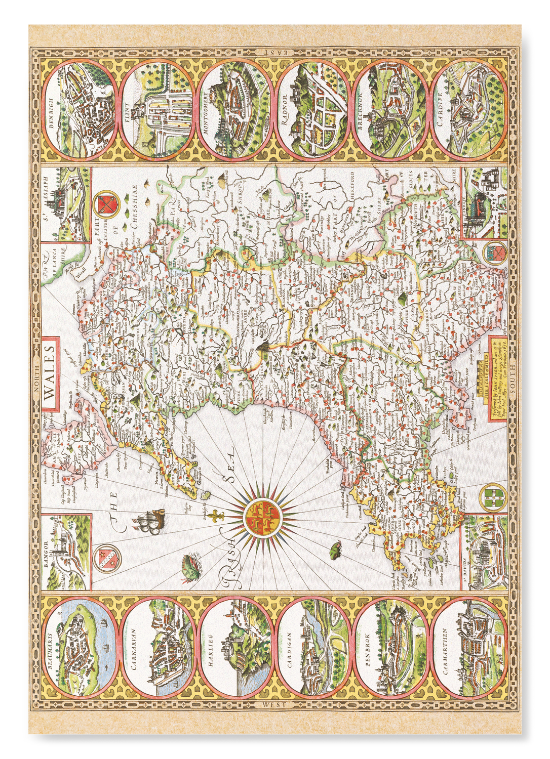 WALES BY JOHN SPEED (C.1611)