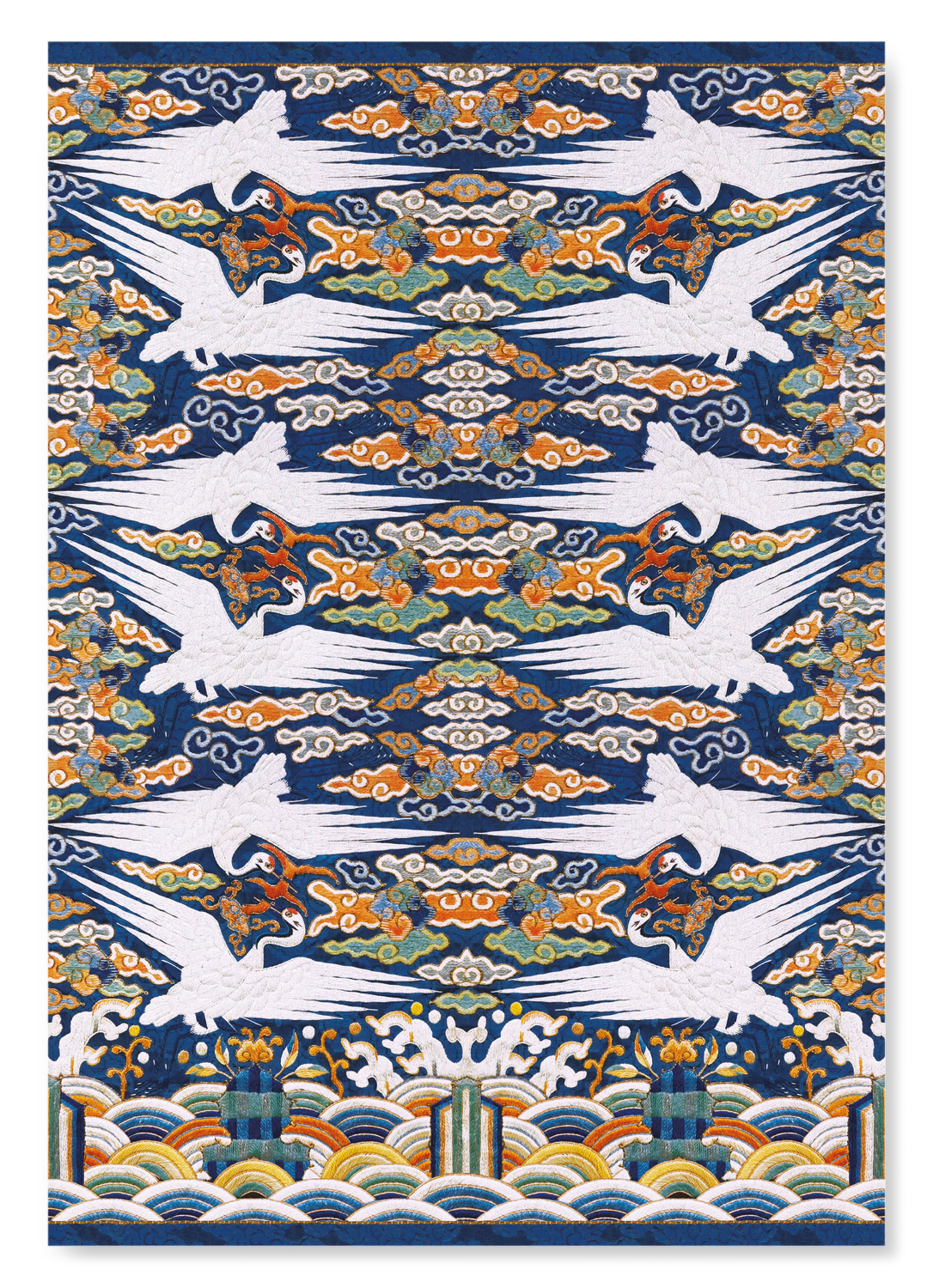 KOREAN RANK BADGE OF CRANES (19TH C.)