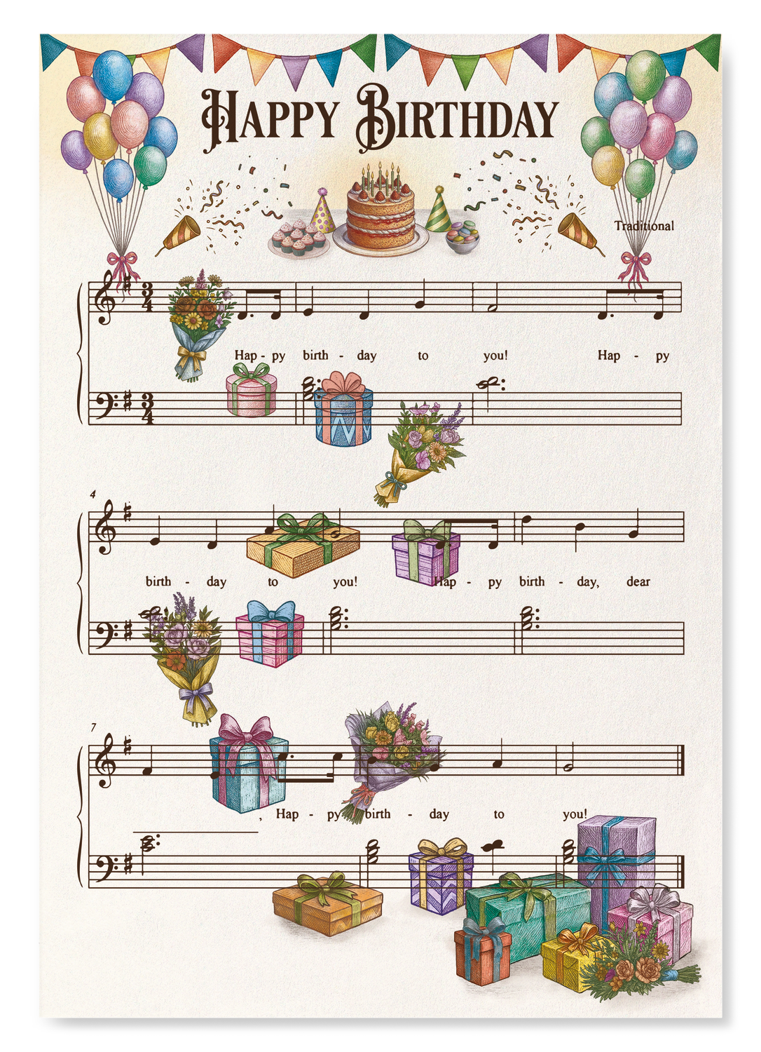 BIRTHDAY MUSIC SCORE