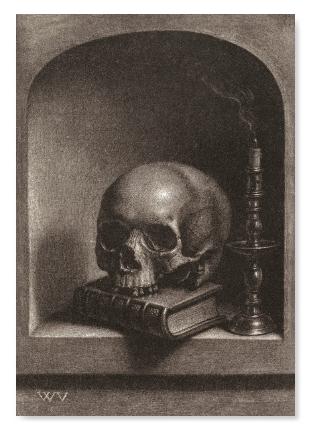 VANITAS STILL LIFE IN A NICHE (17THC)