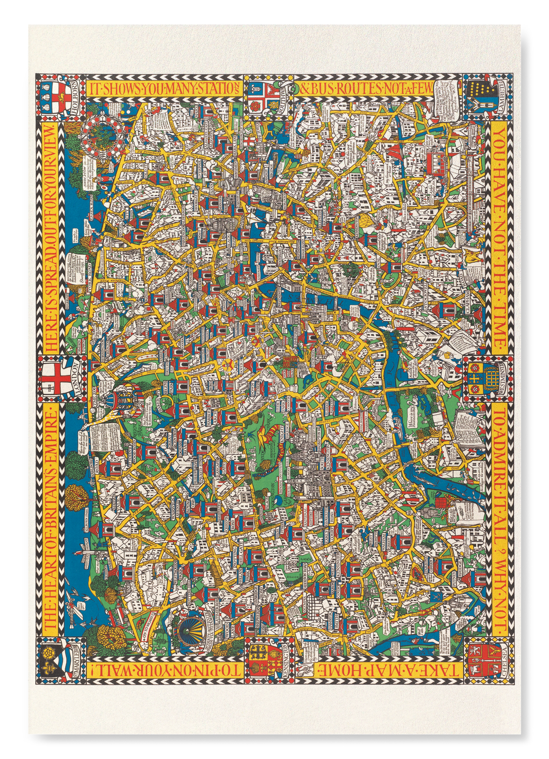 WONDERGROUND MAP OF LONDON TOWN (1914)