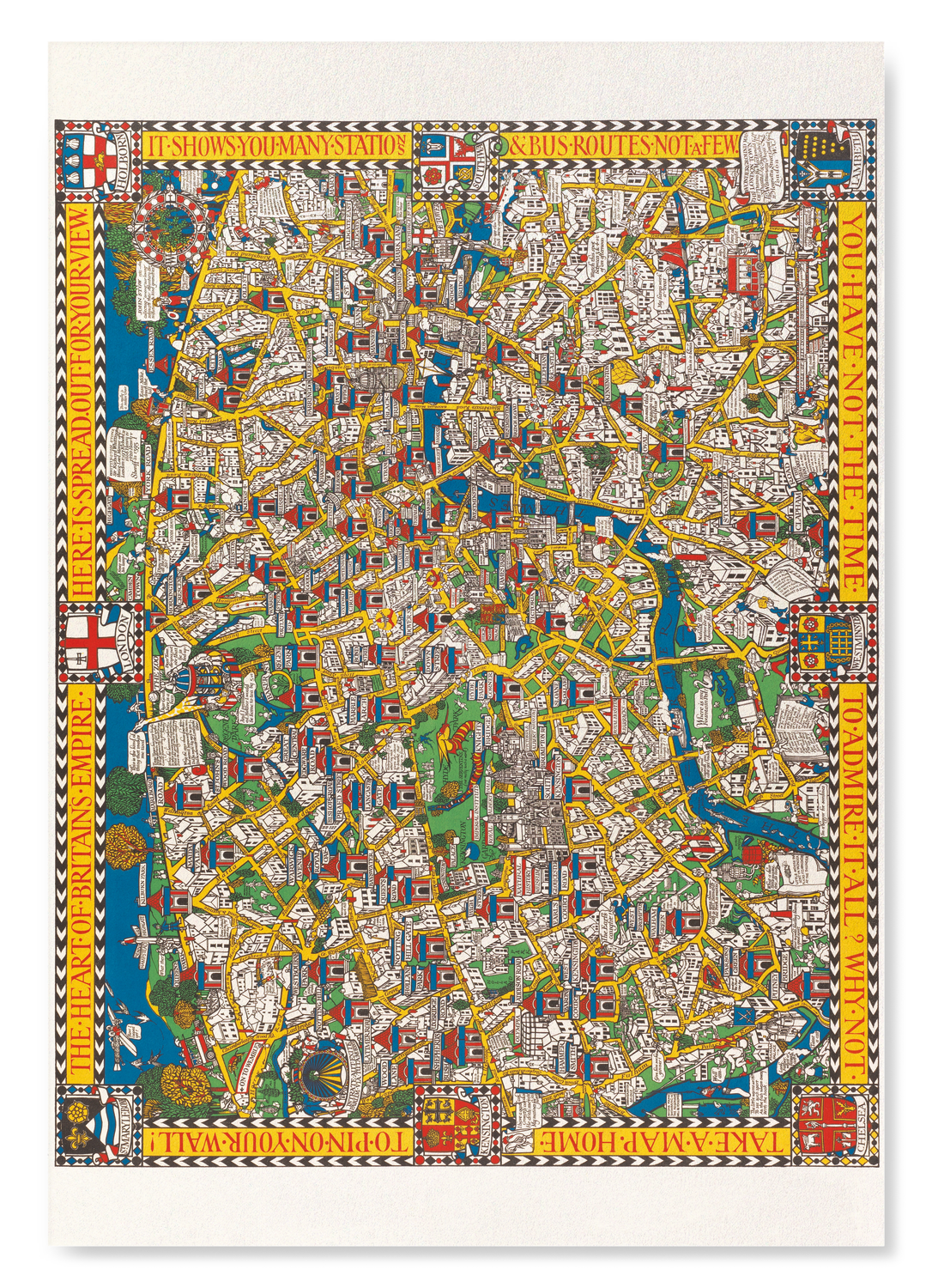 WONDERGROUND MAP OF LONDON TOWN (1914)