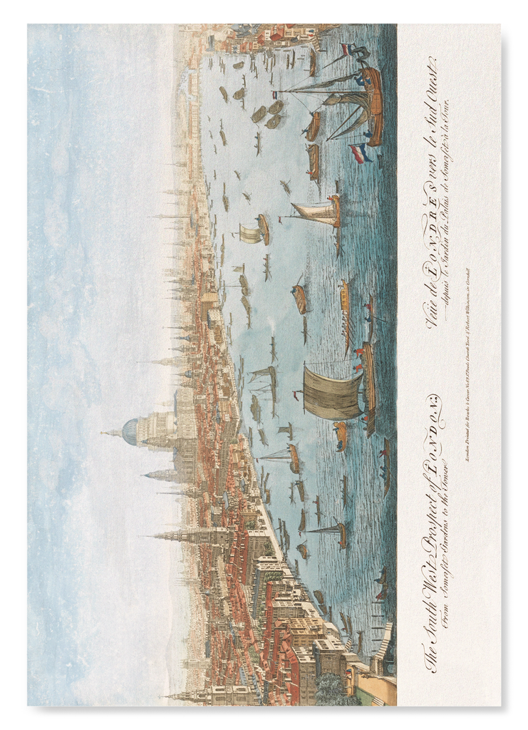 SOUTH WEST PROSPECT OF LONDON (1750) — Ezen Designs