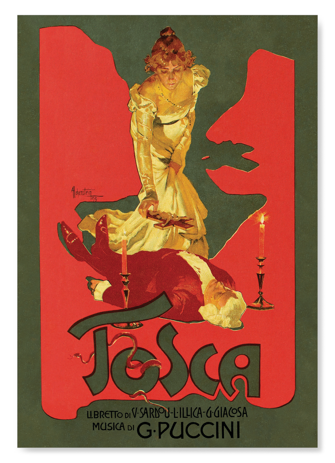 POSTER FOR TOSCA (1899)