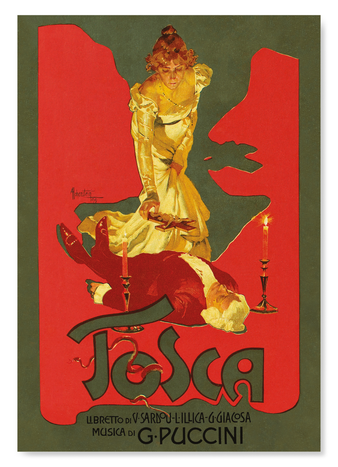 POSTER FOR TOSCA (1899)