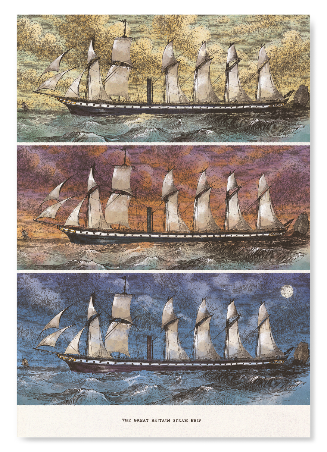 LAUNCH OF THE GREAT BRITAIN STEAM SHIP (1843)