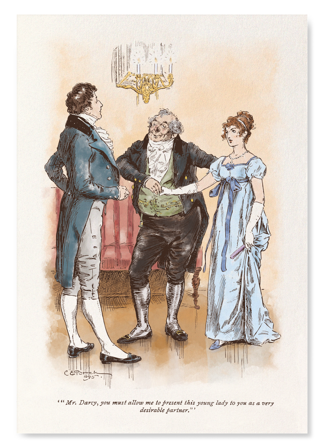 YOUNG LADY AS A DESIRABLE PARTNER (1895)