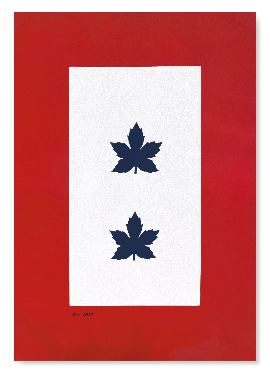CANADIAN SERVICE FLAG – TWO IN SERVICE (1917–1918)