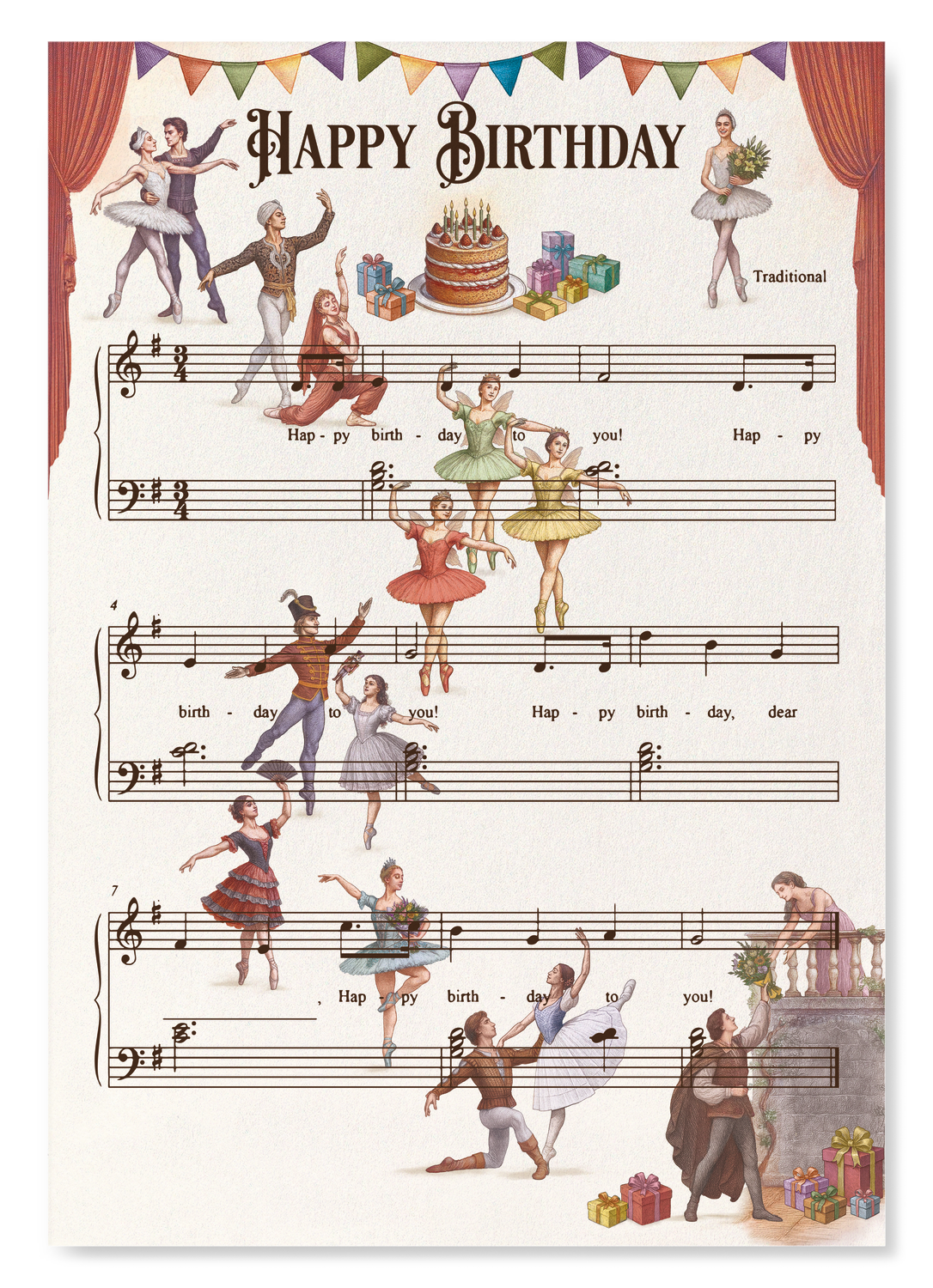 BALLET BIRTHDAY MUSIC SCORE