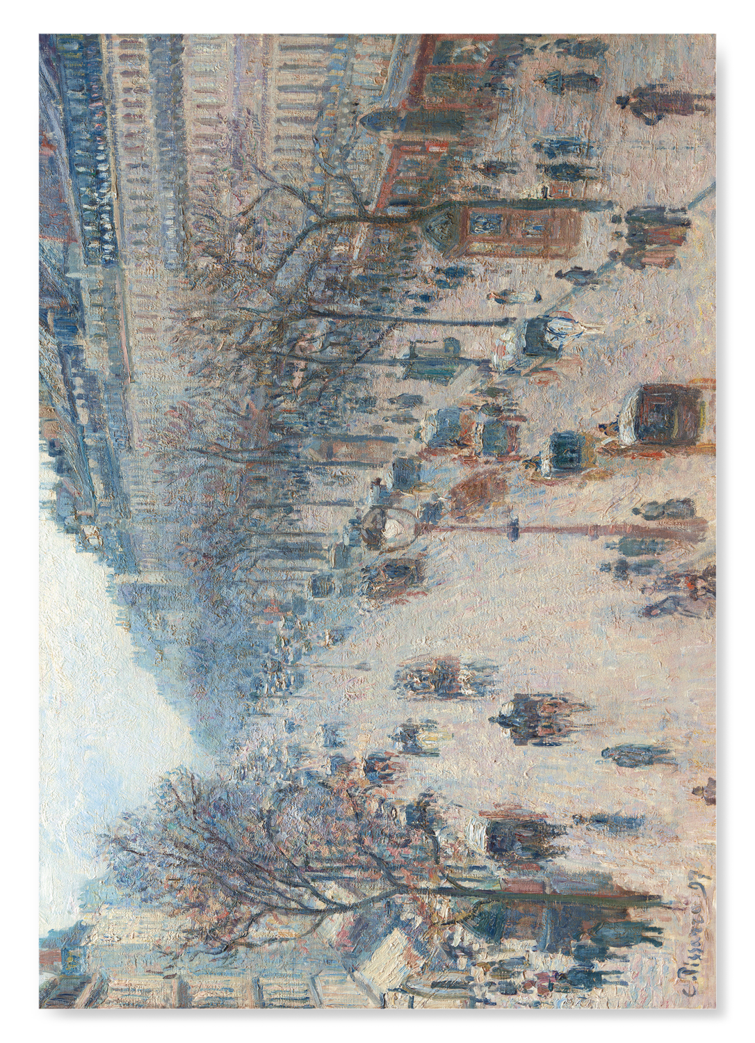 THE BOULEVARD MONTMARTRE ON A WINTER MORNING (1897)