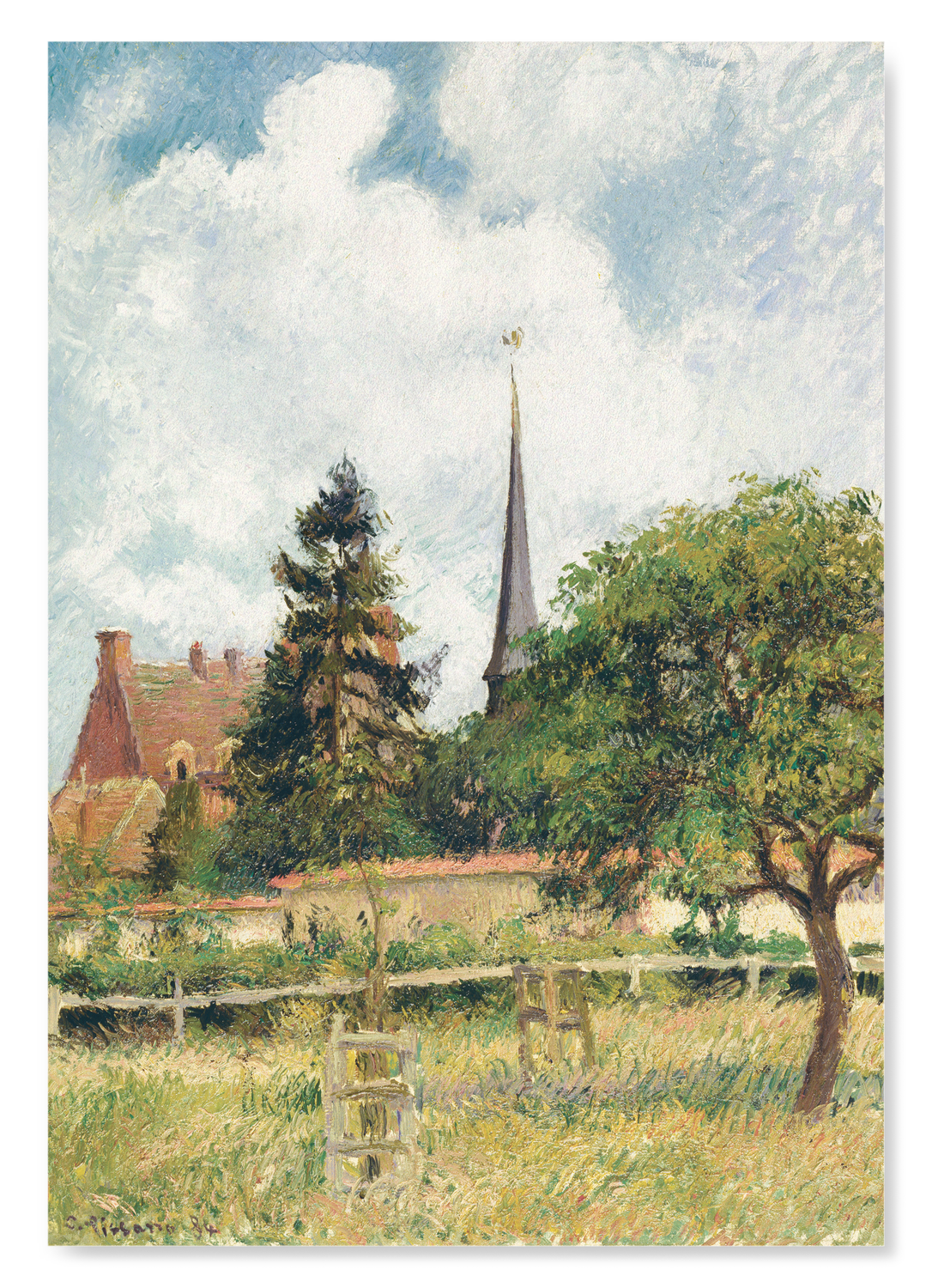 THE CHURCH AND MANOR HOUSE AT ÉRAGNY (1884)