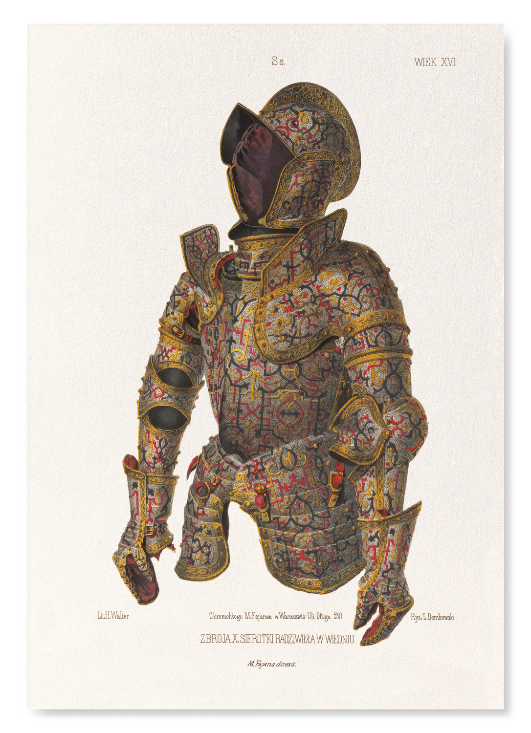 RADZIWIŁŁ THE BLACK - CEREMONIAL ARMOUR STUDY (1855–1869)