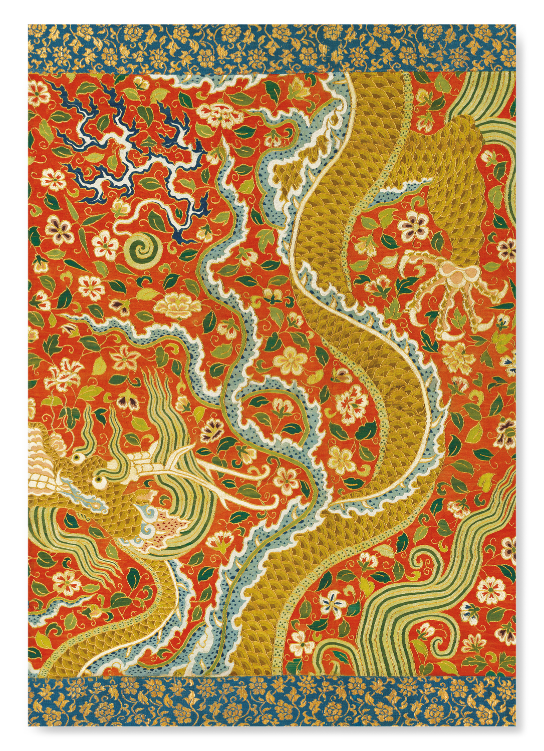 DAIS ORNÉ D’UN DRAGON PARMI LES FLEURS (12E–15E S.)