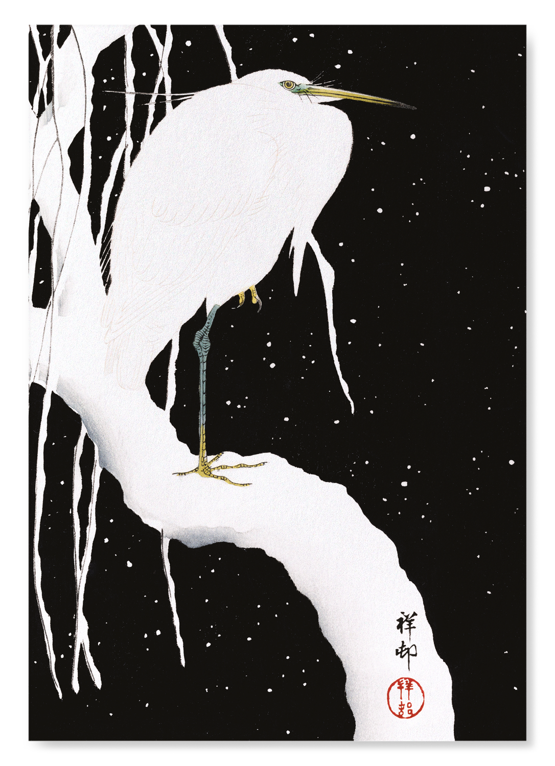 EGRET IN WINTER (C.1910)