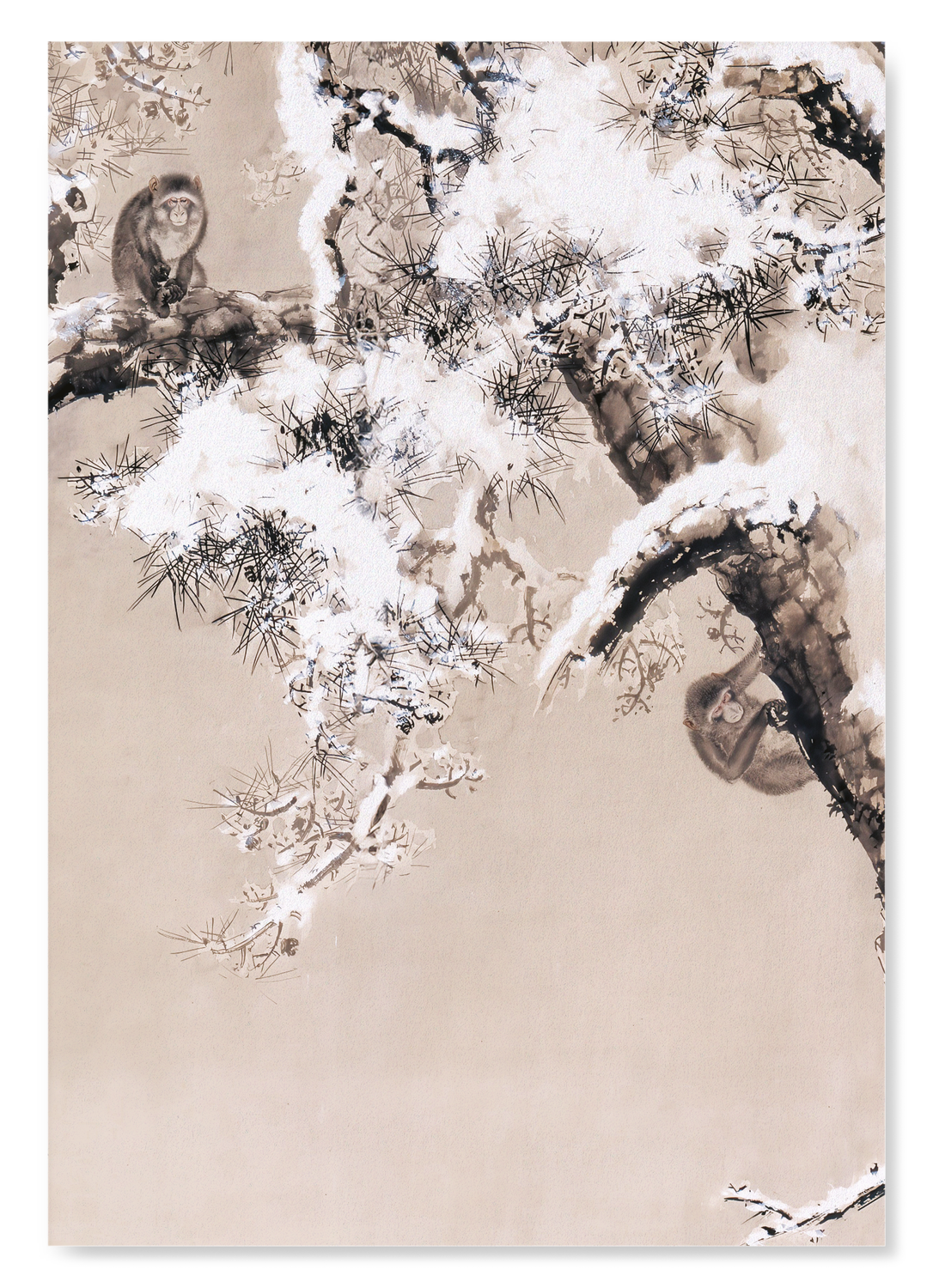 MONKEYS IN PINE TREES (1853)