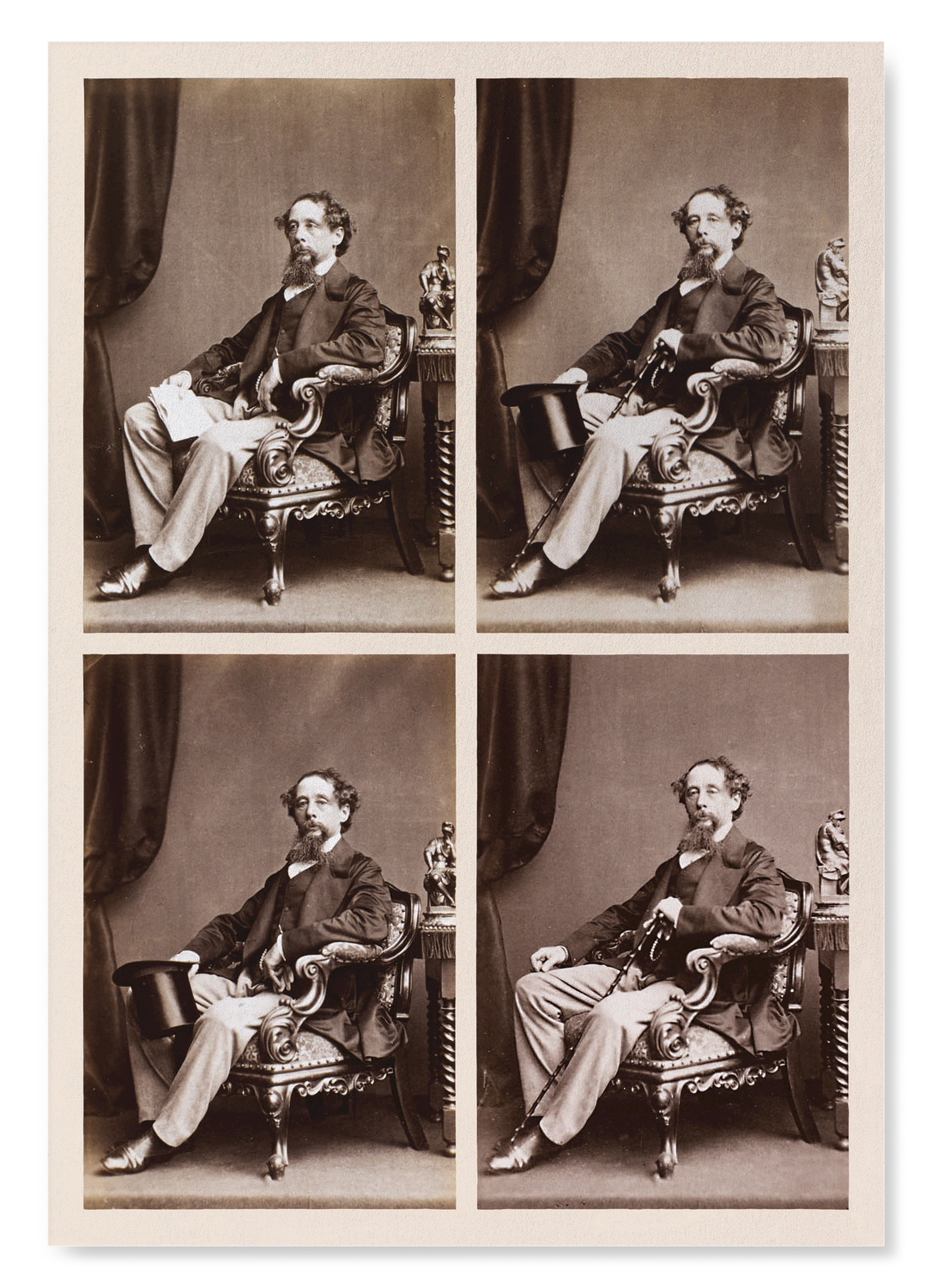 PHOTOGRAPHS OF CHARLES DICKENS: SET A (1858)