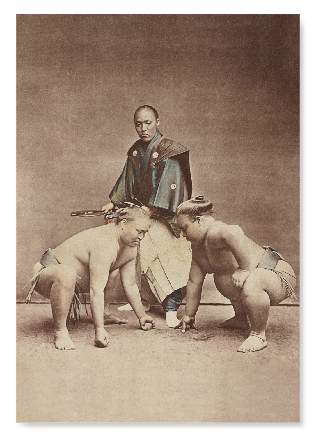 SUMO WRESTLERS IN THE RING (LATE 19TH C.)