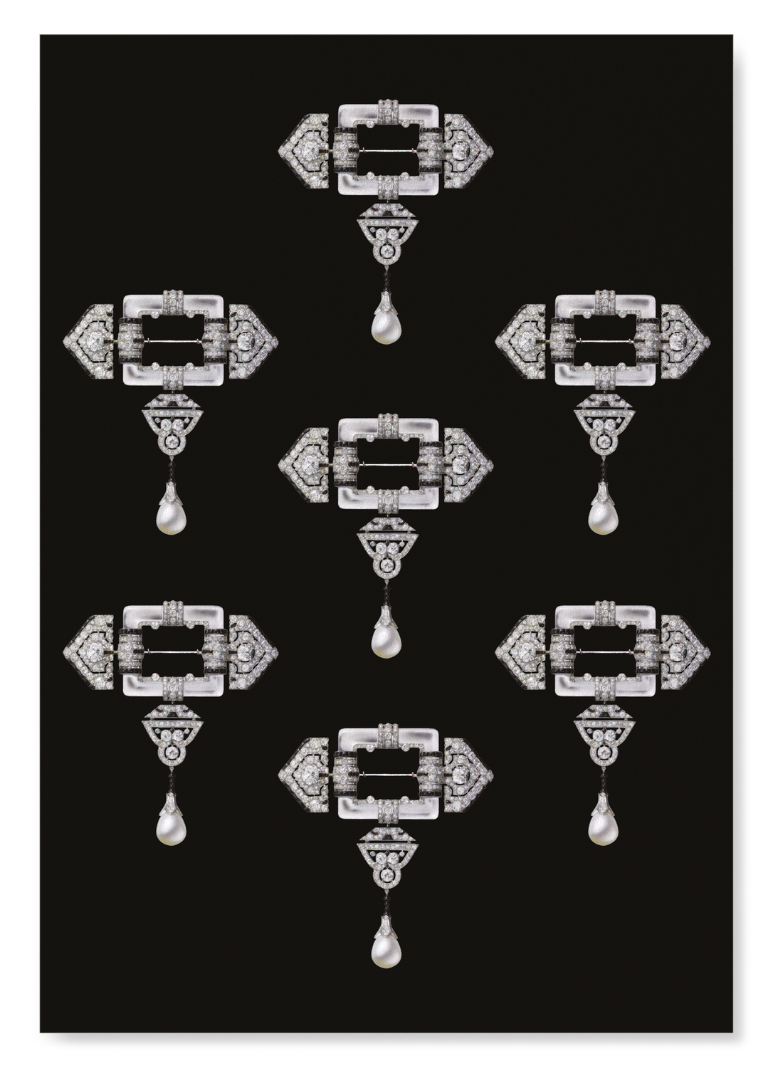 CARTIER BROOCH ON BLACK (1924)