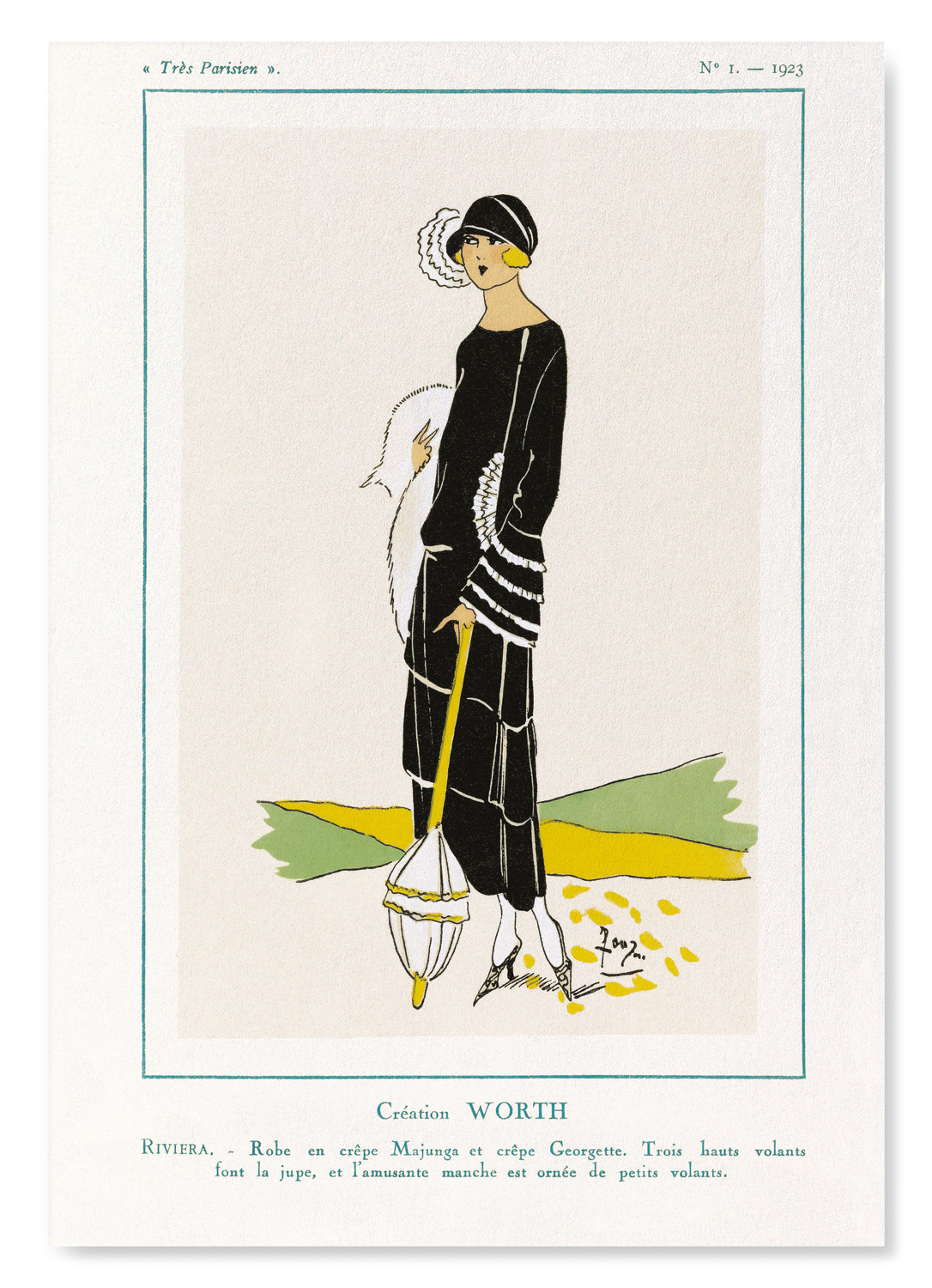 TRÈS PARISIEN - BLACK DRESS (1923)