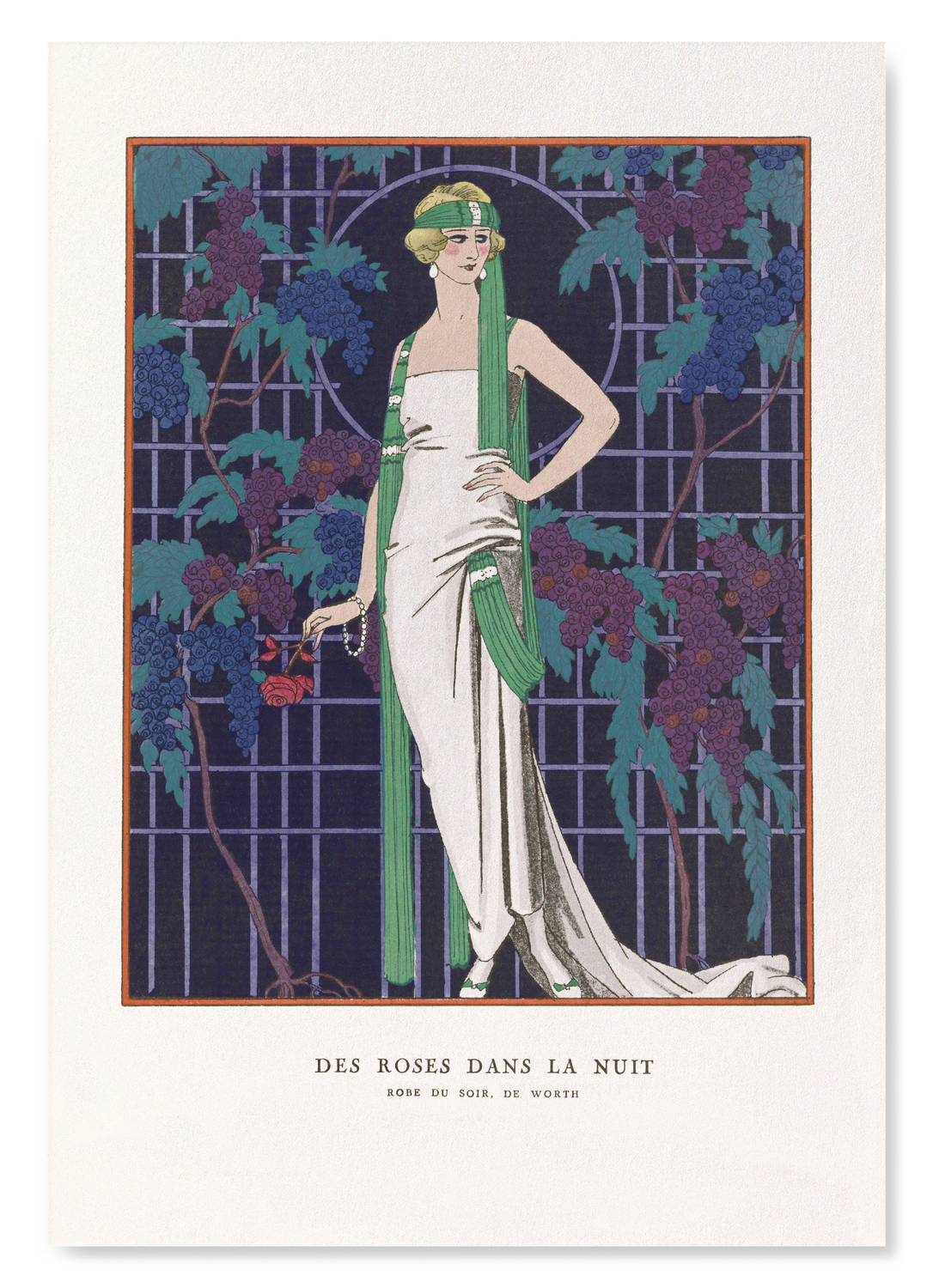 EVENING GOWN BY THE HOUSE OF WORTH (1921)