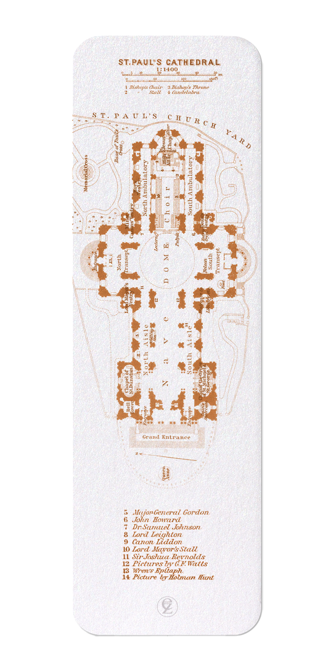 GROUND PLAN OF ST. PAUL'S (1930)