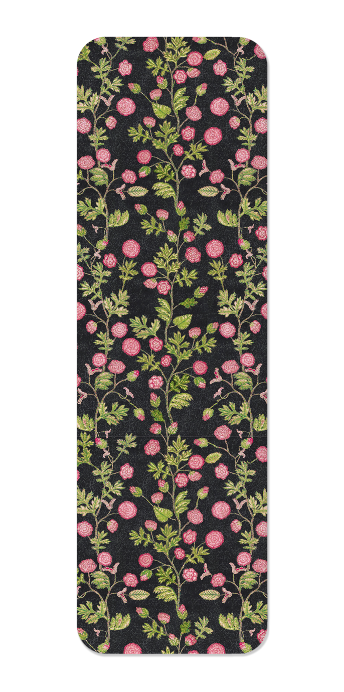 TUDOR EMBOIDERY OF ROSES ON BLACK (16TH C.)