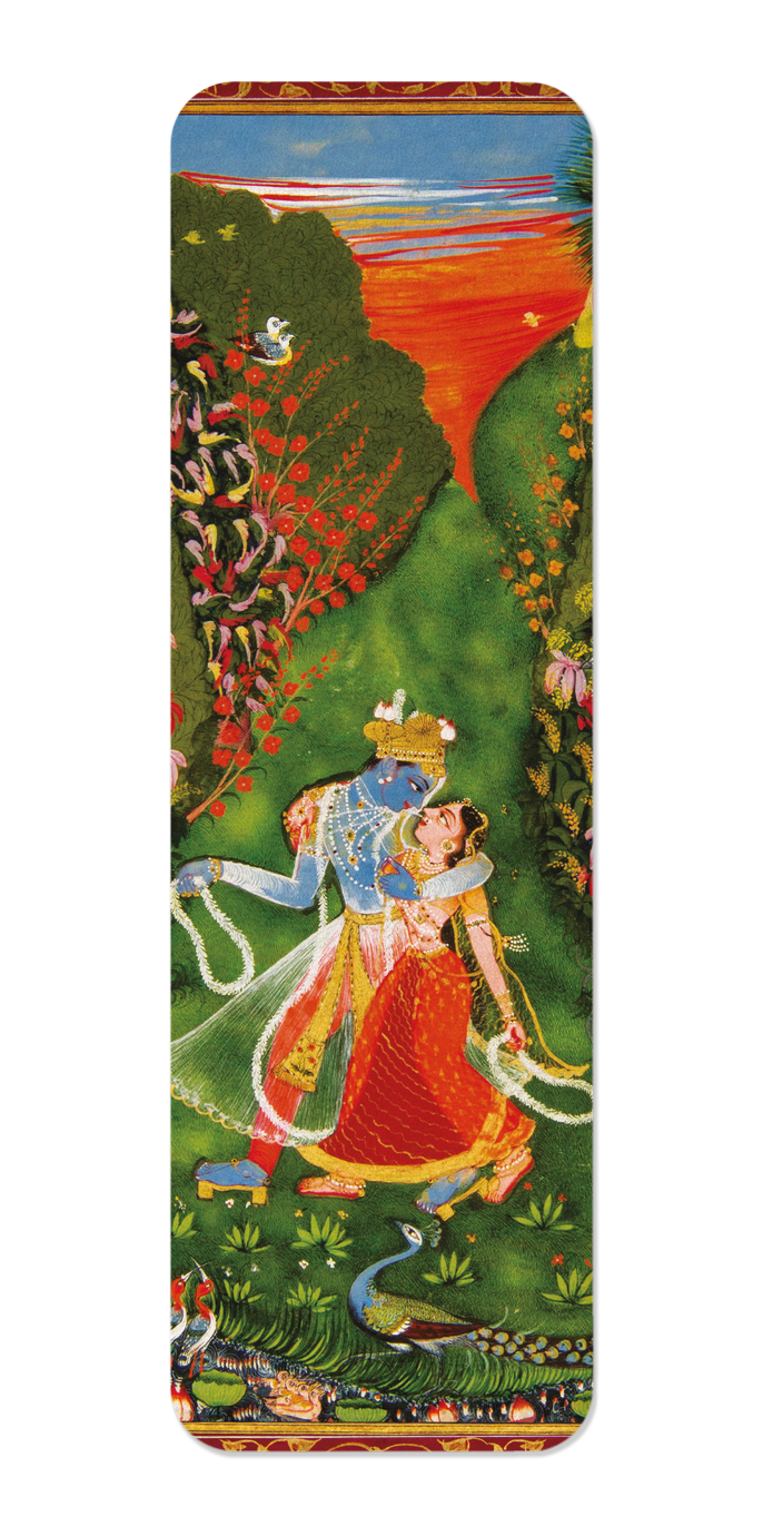 RADHA AND KRISHNA IN A FLOWERING GROVE (1720)