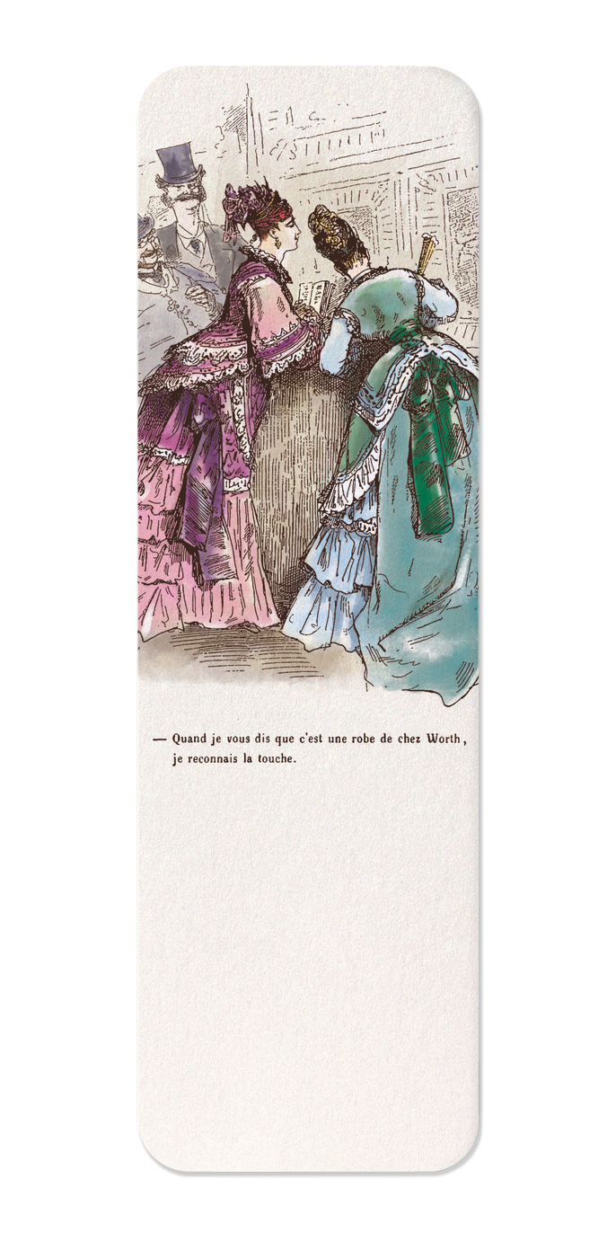A DRESS FROM WORTH'S - I KNOW THE LOOK (1875)