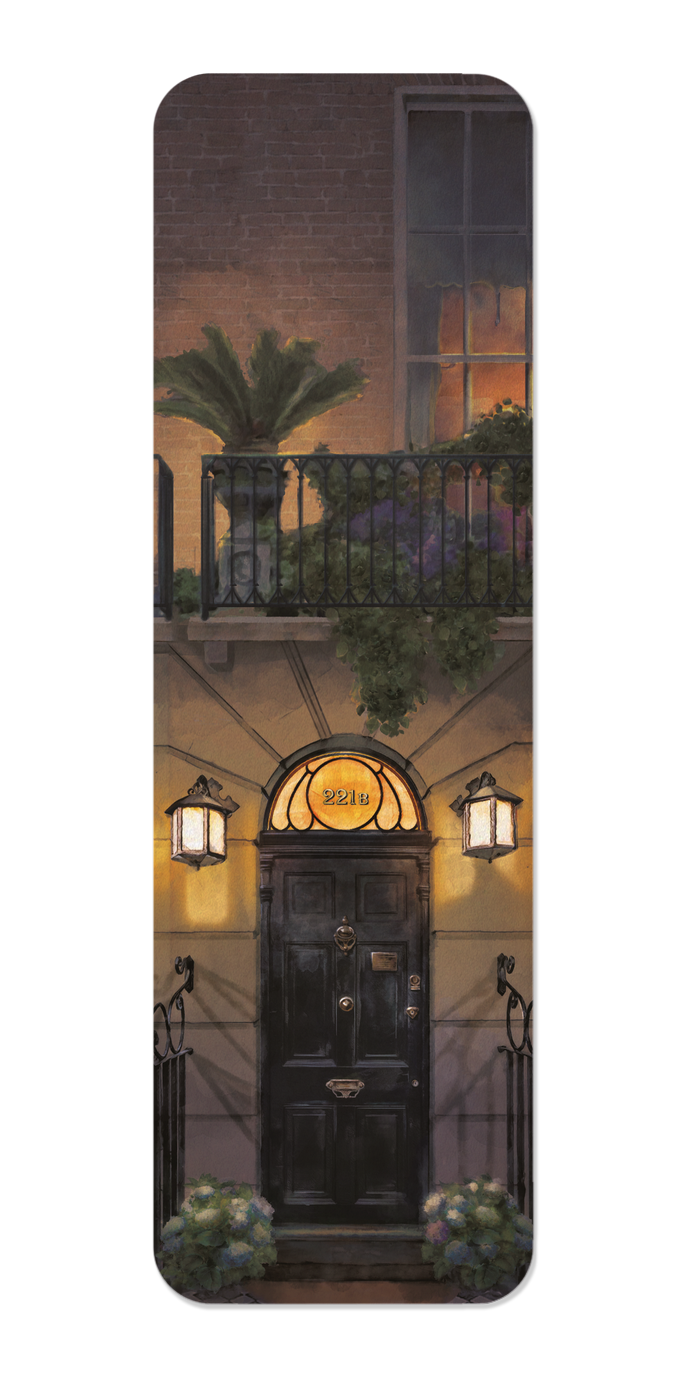 FRONT DOOR OF 221B BAKER STREET NIGHT