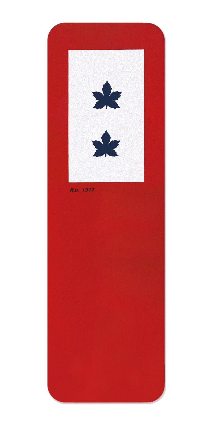 CANADIAN SERVICE FLAG – TWO IN SERVICE (1917–1918)