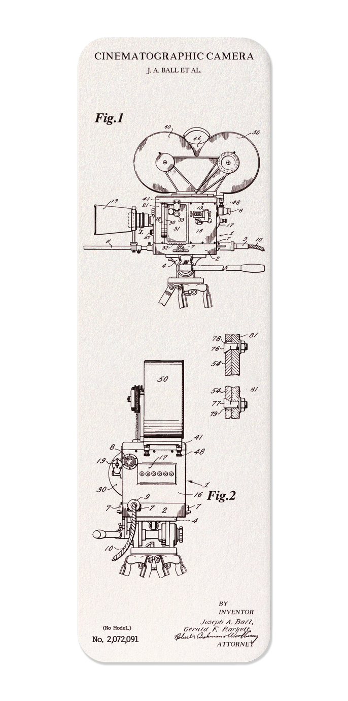 PATENT OF CINEMATOGRAPHY CAMERA (1937)