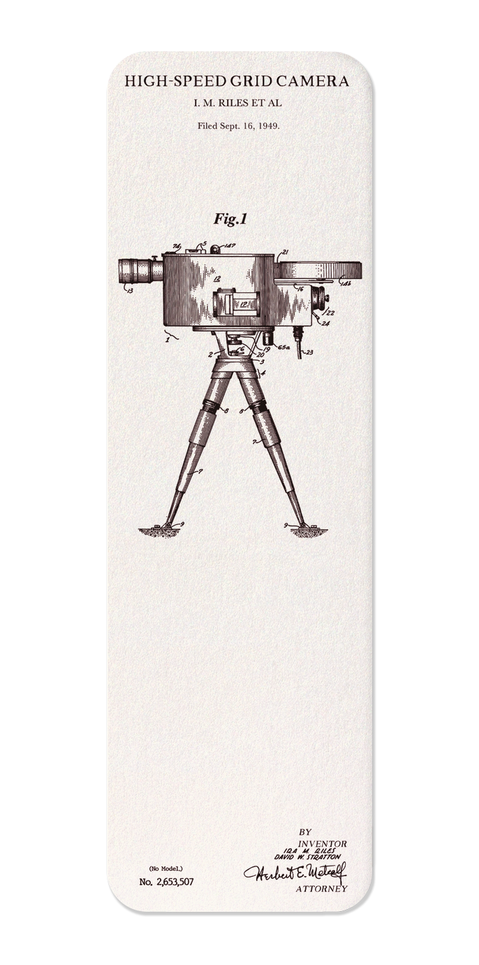 PATENT OF HIGH-SPEED GRID CAMERA (1953)