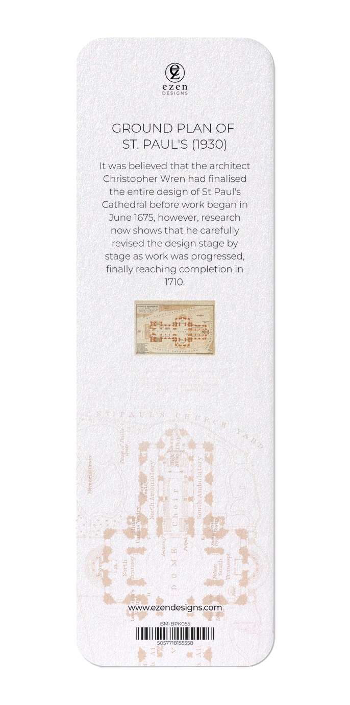 GROUND PLAN OF ST. PAUL'S (1930)