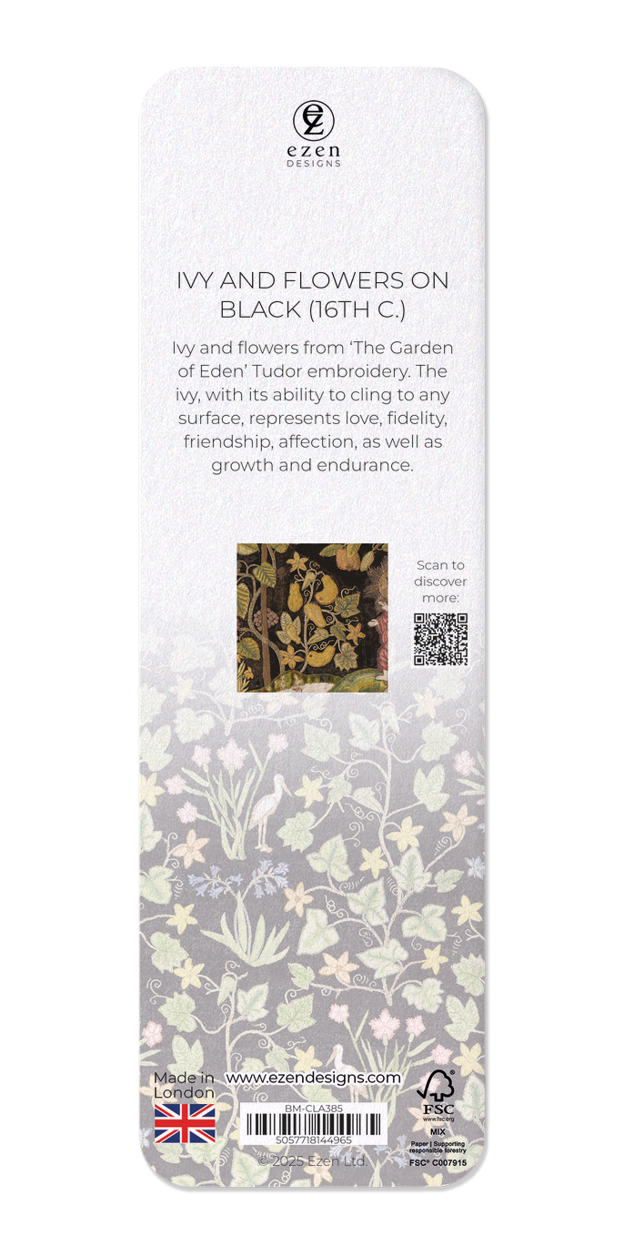 IVY AND FLOWERS ON BLACK (16TH C.)