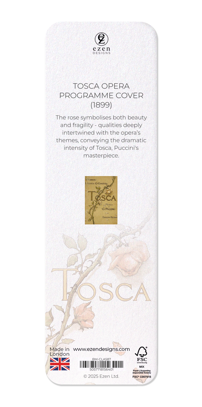 TOSCA OPERA PROGRAMME COVER (1899)