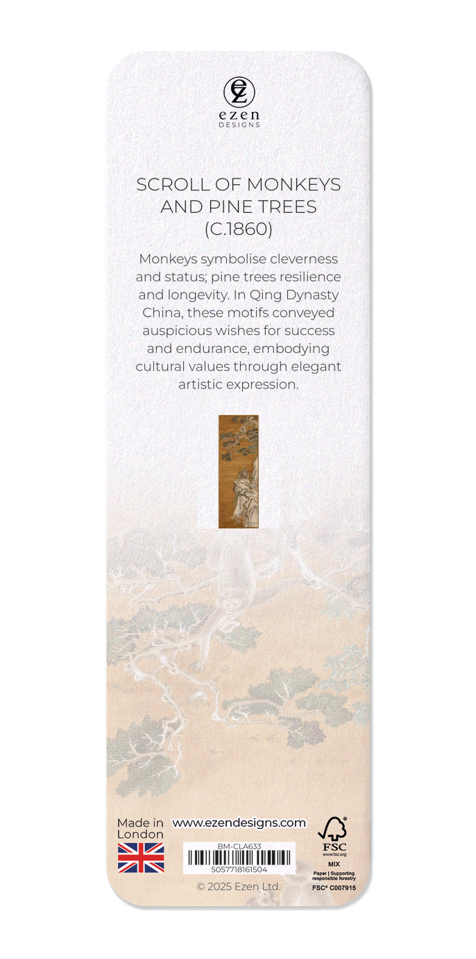 SCROLL OF MONKEYS AND PINE TREES (C.1860)