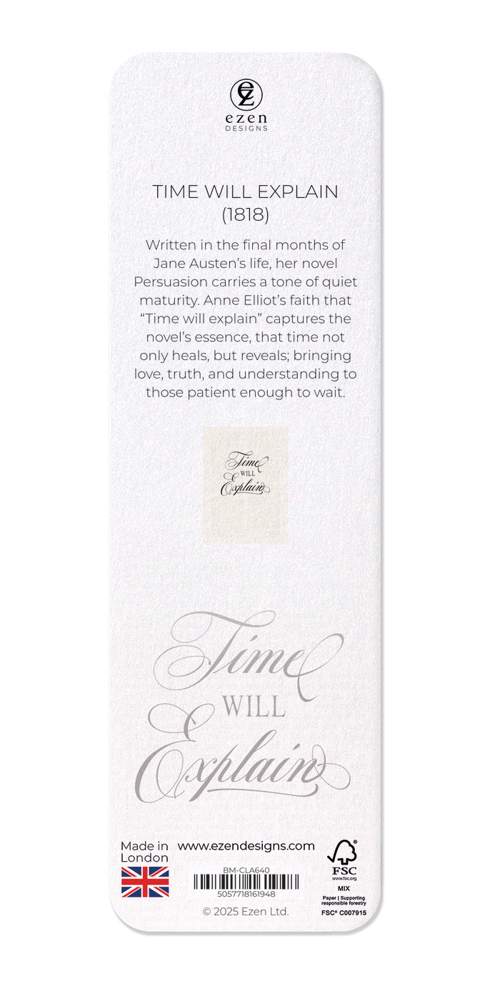 TIME WILL EXPLAIN (1818)