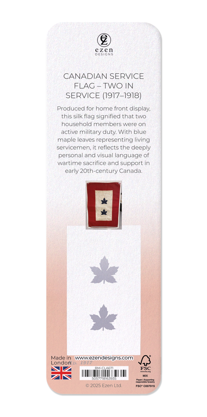 CANADIAN SERVICE FLAG – TWO IN SERVICE (1917–1918)