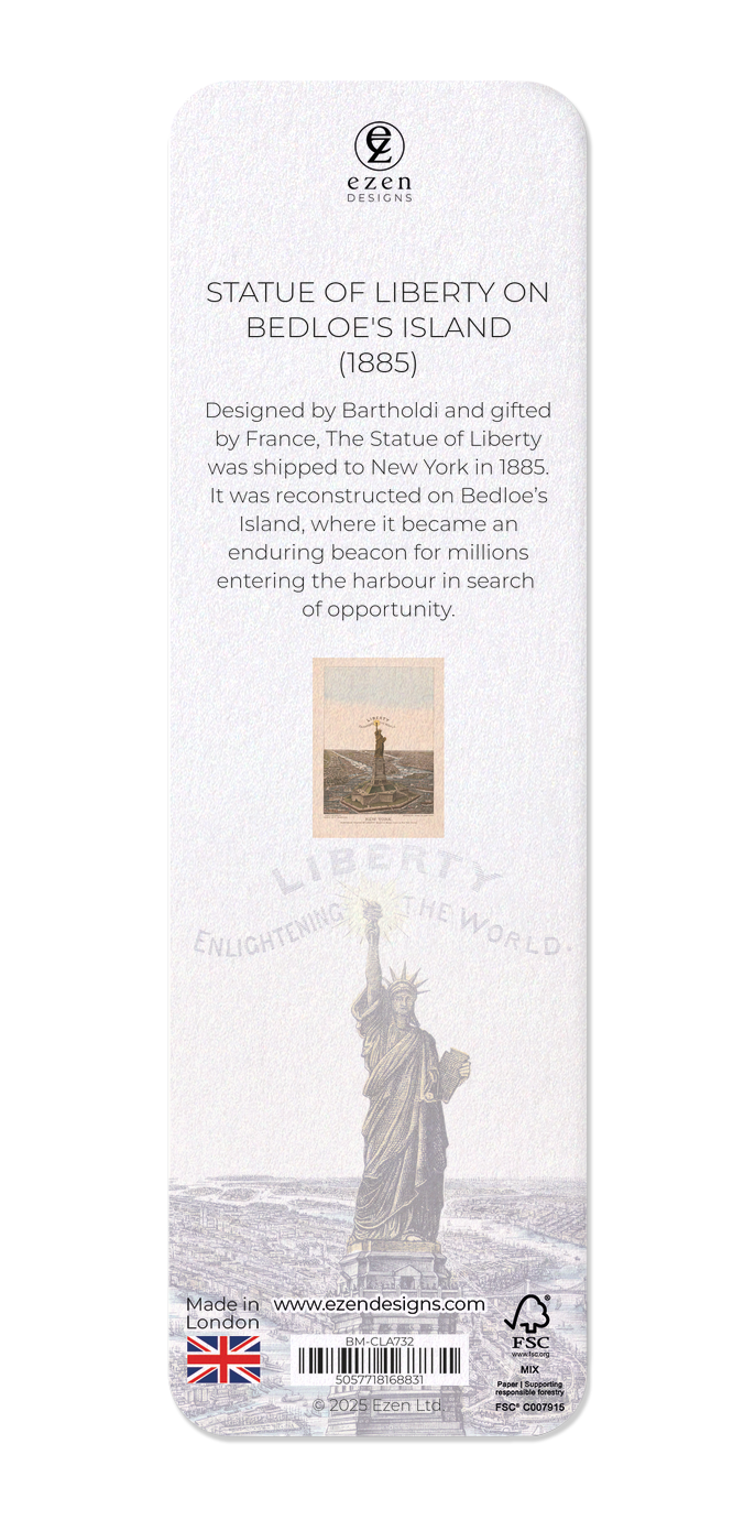 STATUE OF LIBERTY ON BEDLOE'S ISLAND (1885)